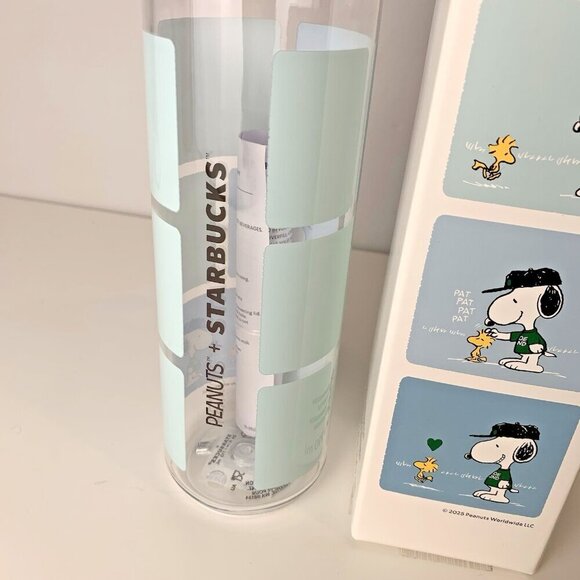 2025 STARBUCKS X PEANUTS Gratitude & Compassion Plastic Water Bottle 24 oz NEW - Picture 4 of 7
